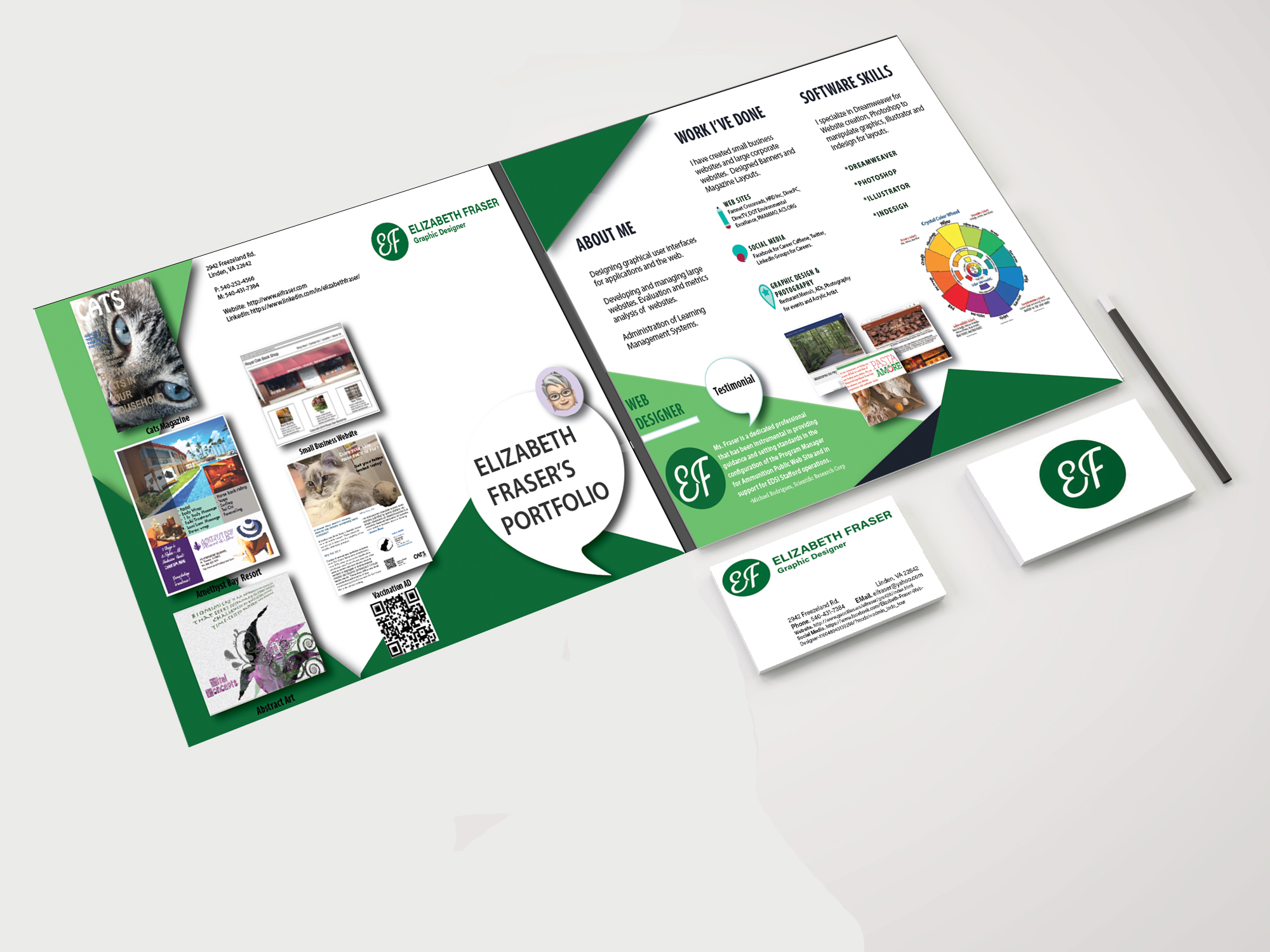 Leave-Behind with Business Cards